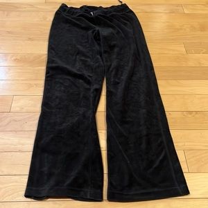 Black velvet joggers from bunny love size small